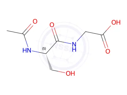 Chemical structure of Ac-Ser-Gly-OH
