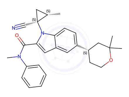 Chemical structure of Orforglipron Impurity 227