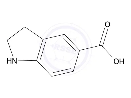 Chemical structure of Indoline-5-carboxylic acid