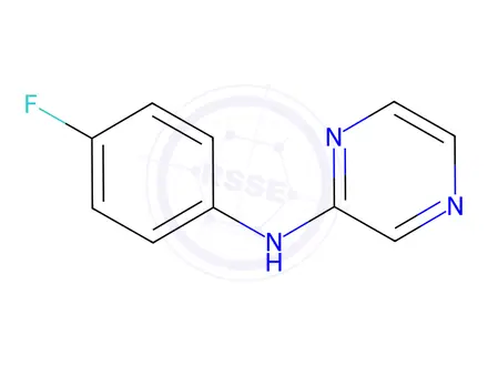 Chemical structure of N-(4-Fluorophenyl)pyrazin-2-amine