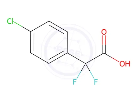 Chemical structure of 2-(4-Chlorophenyl)-2,2-difluoroacetic acid