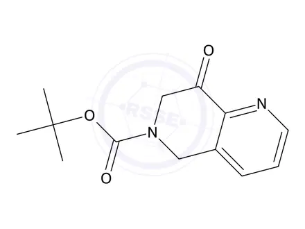 Chemical structure of tert-Butyl 8-oxo-7,8-dihydro-1,6-naphthyridine-6(5H)-carboxylate