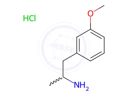 Chemical structure of 3-Methoxyamphetamine Hydrochloride