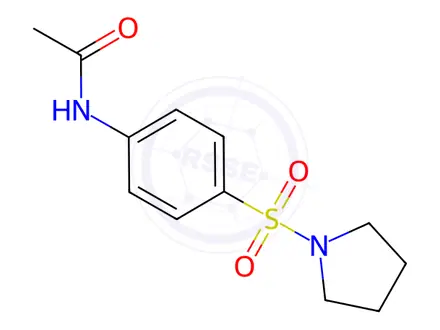 Chemical structure of n-(4-(Pyrrolidin-1-ylsulfonyl)phenyl)acetamide