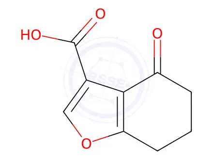 Chemical structure of 4-Oxo-4,5,6,7-tetrahydro-1-benzofuran-3-carboxylic Acid