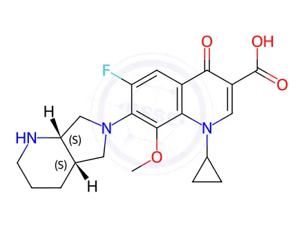 Chemical structure of Moxifloxacin