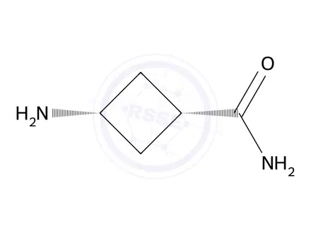 Chemical structure of cis-3-Aminocyclobutane-1-carboxamide