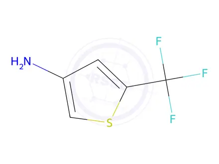 Chemical structure of 4-Amino-2-(trifluoromethyl)thiophene