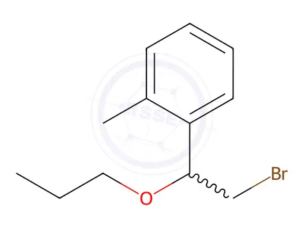 Chemical structure of 1-(2-Bromo-1-propoxyethyl)-2-methylbenzene