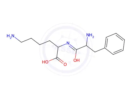 Chemical structure of L-Phenylalanyl-L-lysine