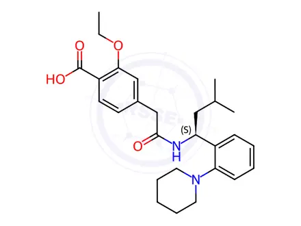 Chemical structure of Repaglinide