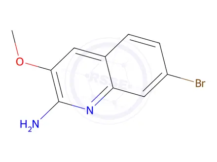 Chemical structure of 7-Bromo-3-methoxyquinolin-2-amine
