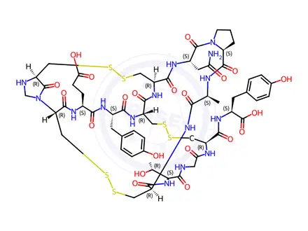 Chemical structure of Linaclotide Impurity 5 Monomer (Cys1-Imidazolidinone Linaclotide)