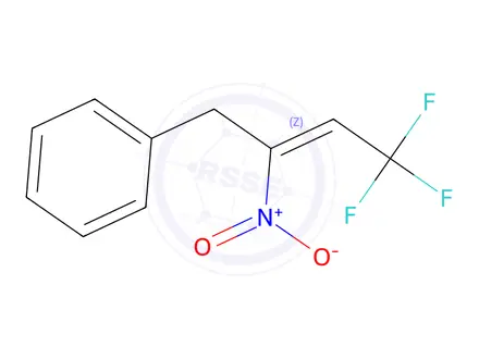 Chemical structure of (4,4,4-trifluoro-2-nitrobut-2-en-1-yl)benzene