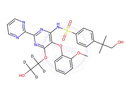 Chemical structure of Hydroxy Bosentan-d4