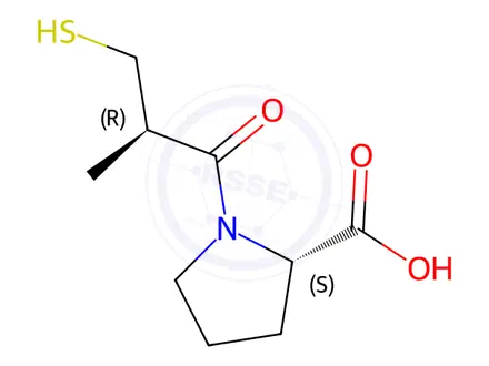 Chemical structure of Epicaptopril