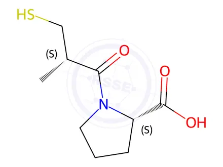 Chemical structure of Captopril
