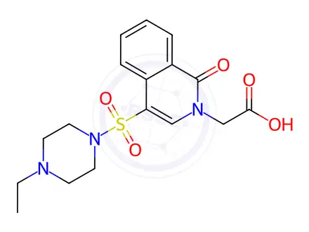 Chemical structure of [4-[(4-ethylpiperazin-1-yl)sulfonyl]-1-oxoisoquinolin-2(1H)-yl]acetic acid