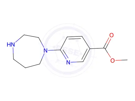 Chemical structure of Methyl 6-(1,4-diazepan-1-yl)nicotinate