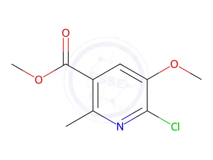 Chemical structure of Methyl 6-chloro-5-methoxy-2-methylnicotinate
