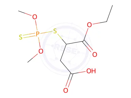 Chemical structure of MALATHION MONOCARBOXYLIC ACID