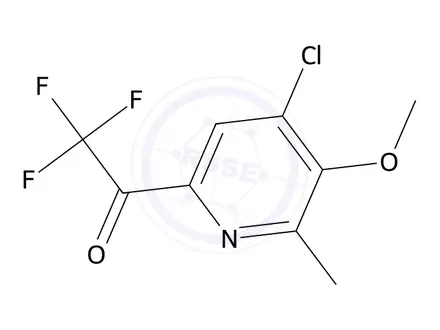 Chemical structure of 1-(4-Chloro-5-methoxy-6-methylpyridin-2-yl)-2,2,2-trifluoroethan-1-one