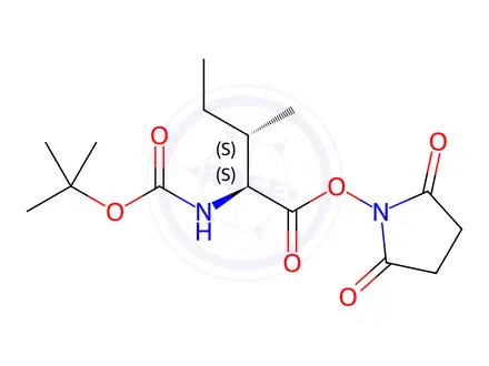 Chemical structure of Boc-Ile-OSu