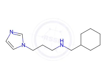 Chemical structure of N-(cyclohexylmethyl)-3-(1H-imidazol-1-yl)propan-1-amine