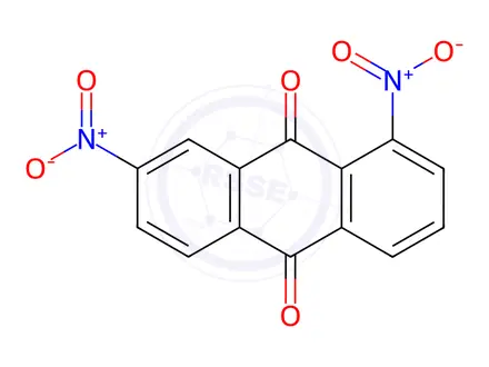 Chemical structure of 1,7-Dinitro-9,10-anthracenedione