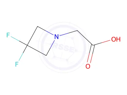 Chemical structure of 2-(3,3-difluoroazetidin-1-yl)acetic acid