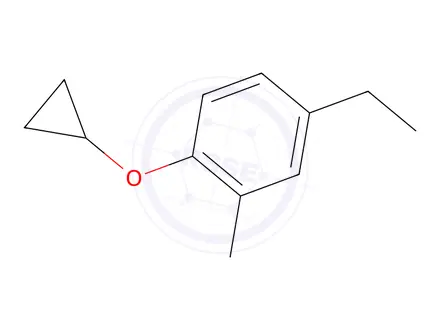 Chemical structure of 1-Cyclopropoxy-4-ethyl-2-methylbenzene