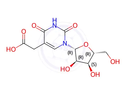Chemical structure of 5-Uridineacetic Acid