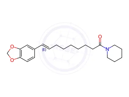 Chemical structure of 1-[(E)-9-(1,3-Benzodioxol-5-yl)-1-oxo-8-nonenyl]piperidine