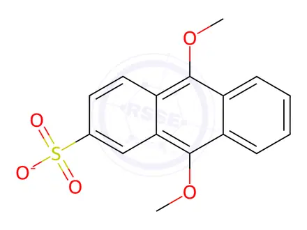 Chemical structure of 9 10-DIMETHOXY-2-ANTHRACENESULFONIC ACI&