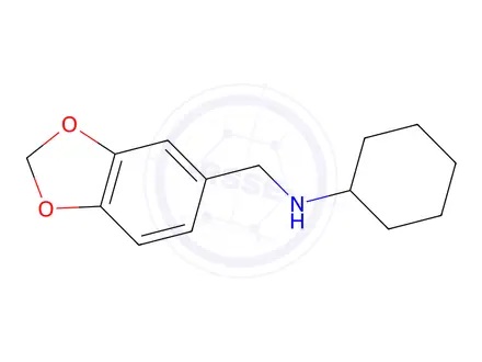 Chemical structure of N-[(2H-1,3-benzodioxol-5-yl)methyl]cyclohexanamine