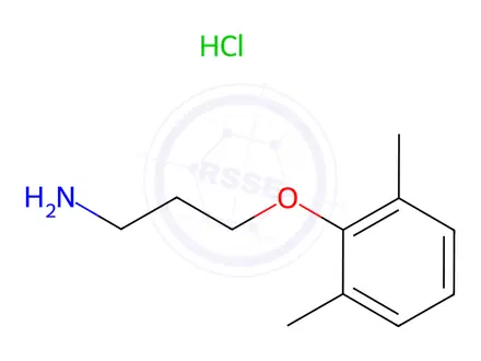 Chemical structure of 3-(2,6-Dimethylphenoxy)propan-1-amine Hydrochloride
