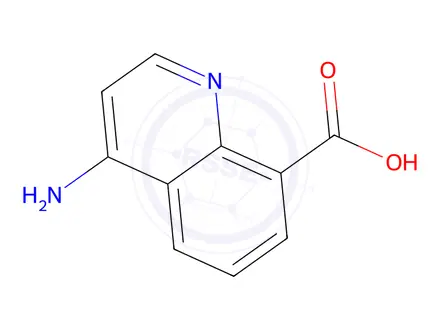 Chemical structure of 4-aminoquinoline-8-carboxylic acid