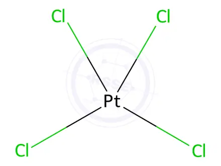 Chemical structure of Platinum(IV) chloride