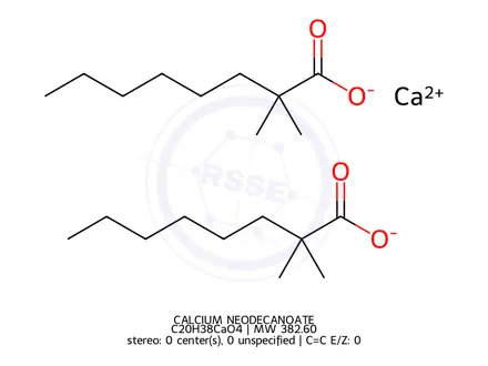 Chemical structure of CALCIUM NEODECANOATE