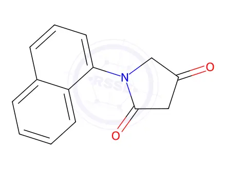 Chemical structure of 1-(naphthalen-1-yl)pyrrolidine-2,4-dione