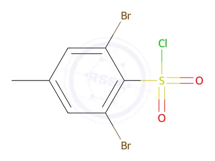 Chemical structure of 2,6-Dibromo-4-methylbenzene-1-sulfonyl chloride