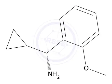Chemical structure of (R)-cyclopropyl(2-methoxyphenyl)methanamine