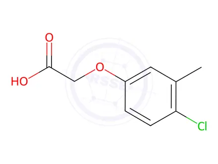 Chemical structure of (4-Chloro-3-methyl-phenoxy)-acetic acid