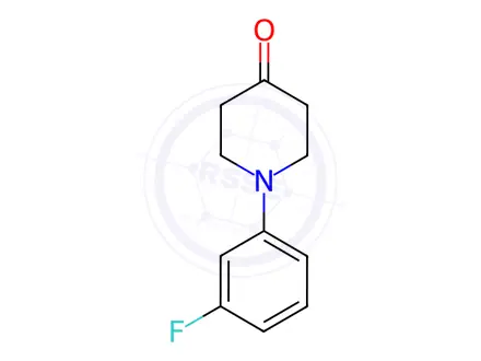 Chemical structure of 1-(3-Fluorophenyl)Piperidin-4-One