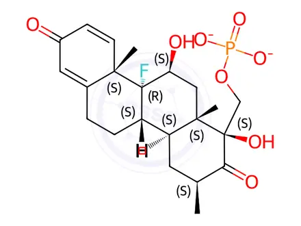 Chemical structure of 16(17)a-Homobetamethasone Sodium Phosphate