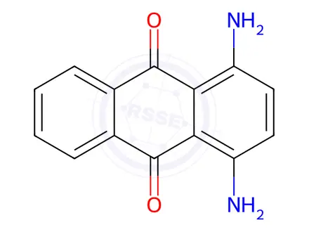 Chemical structure of 1,4-Diaminoanthraquinone
