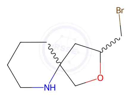 Chemical structure of 2-Oxa-6-azaspiro[4.5]decane, 3-(bromomethyl)-