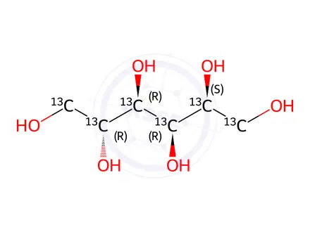 Chemical structure of D-Glucitol-U-