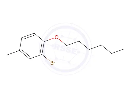 Chemical structure of 2-Bromo-1-(hexyloxy)-4-methylbenzene