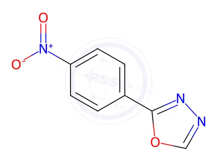 Chemical structure of 2-(4-Nitrophenyl)-1,3,4-oxadiazole